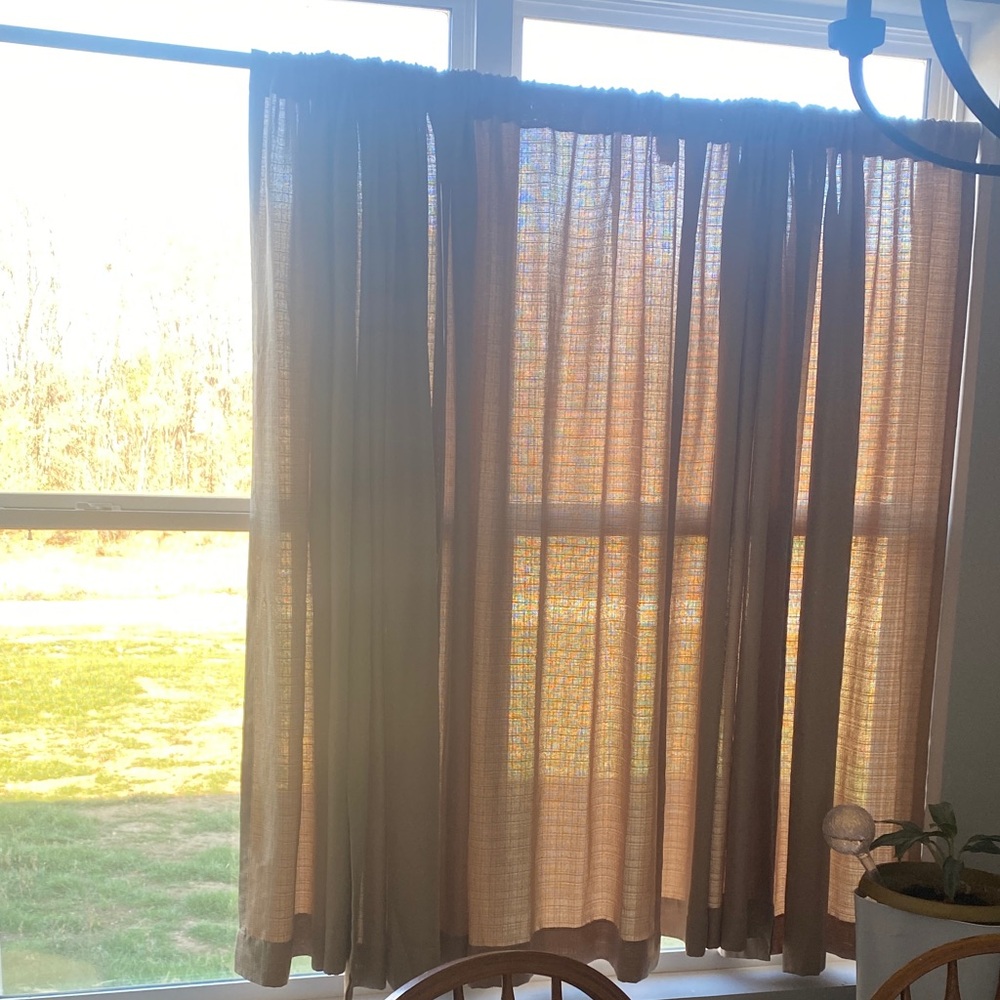 52” (5 Panel) Elegant Tan Curtains for Home Decor